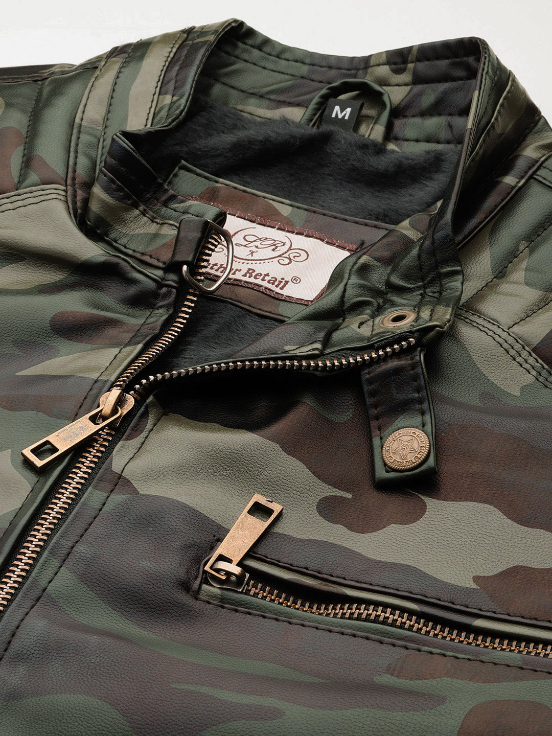 Leather Retail® Army Design Faux Leather Jacket for Men’s ( LRADMI )