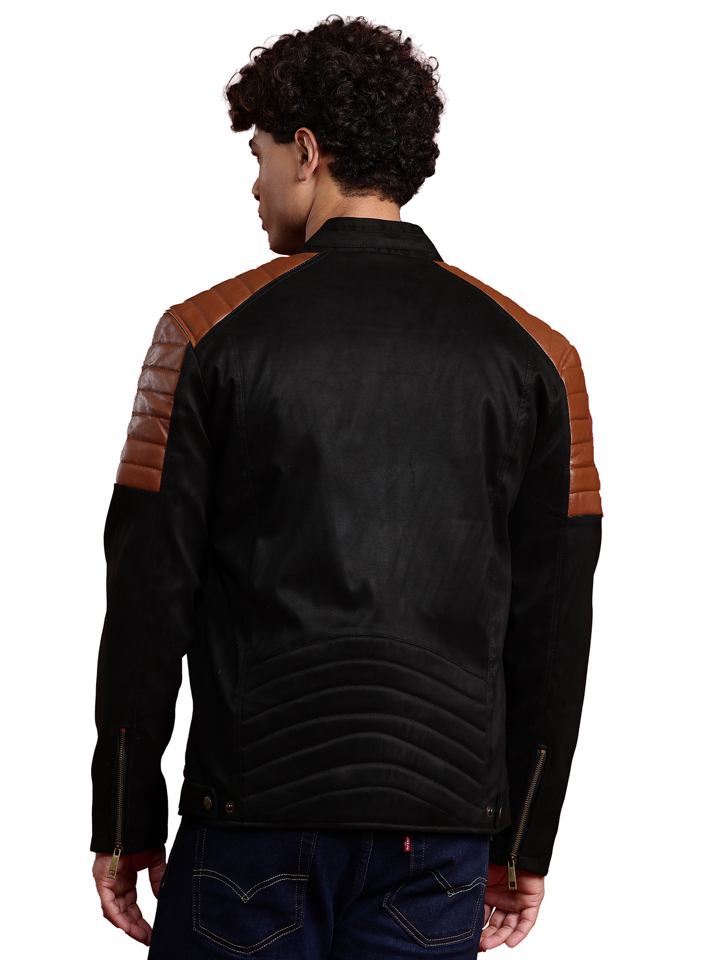 Leather Retail Men’s Casual Suede Leather Regular Jacket ( LRSUDM45BL )