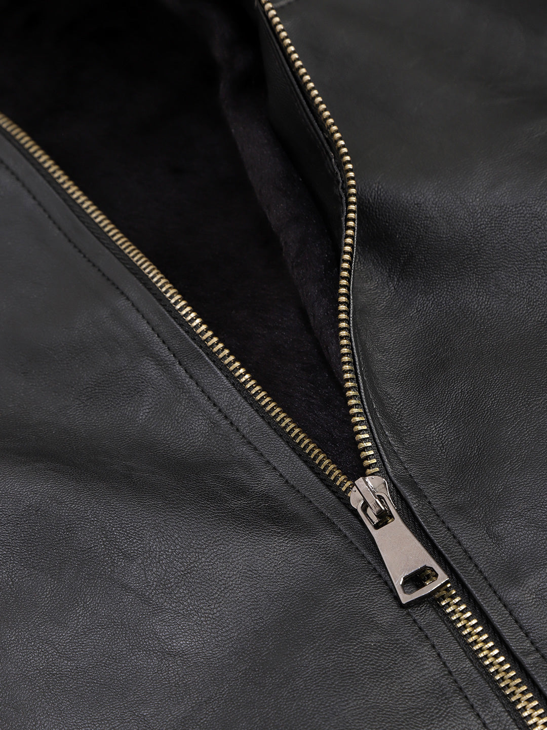Leather Retail Kid's Full Sleeves Winter Jacket _Black (LRKDBPBL01)