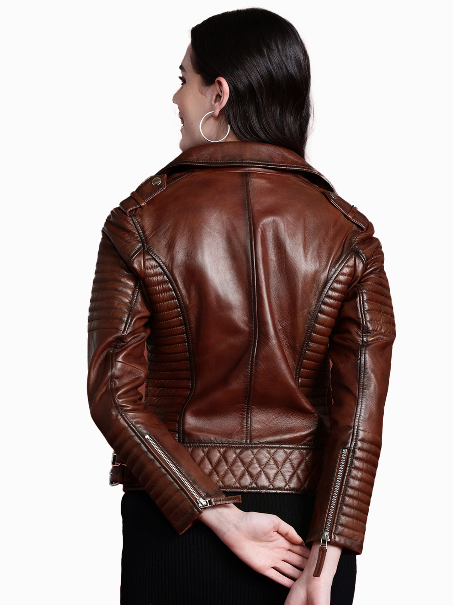 Leather Retail Female's Pure Genuine Leather Jacket(LRPLF16CO)