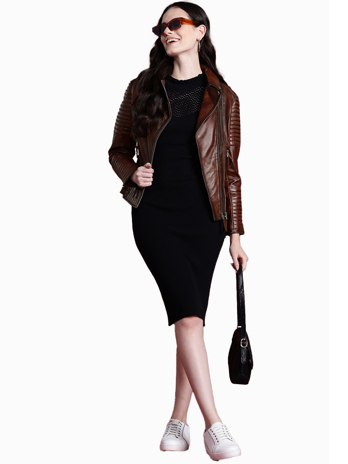 Leather Retail Female's Pure Genuine Leather Jacket(LRPLF16CO)