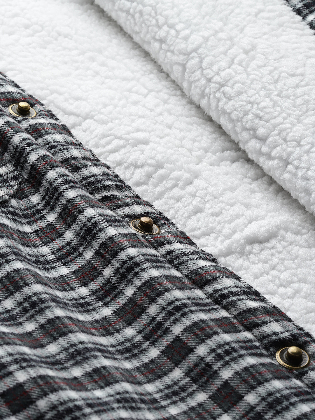 Leather Retail Stylish Black and White Checked Multicoloured Tweed Jacket