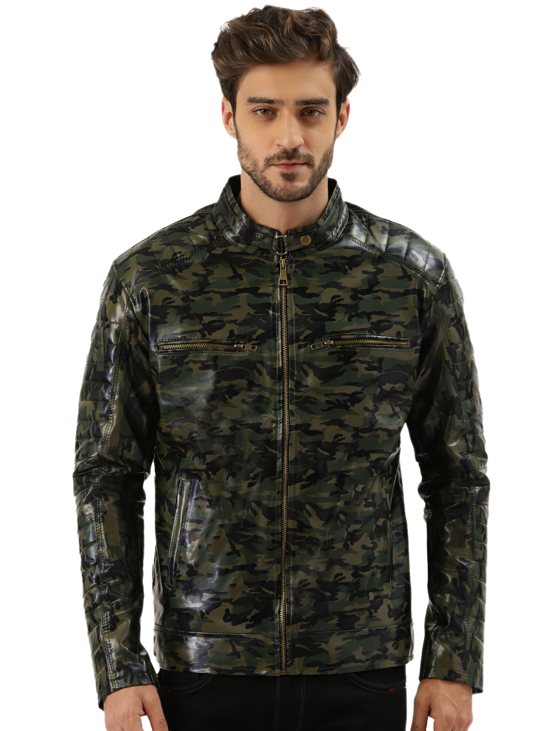 Leather Retail® Army Design Faux Leather Jacket for Men’s ( LRADMI )