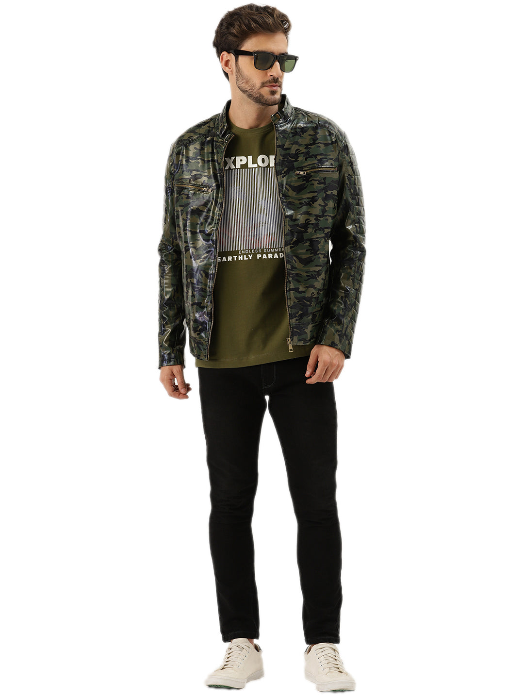 Leather Retail® Army Design Faux Leather Jacket for Men’s ( LRADMI )