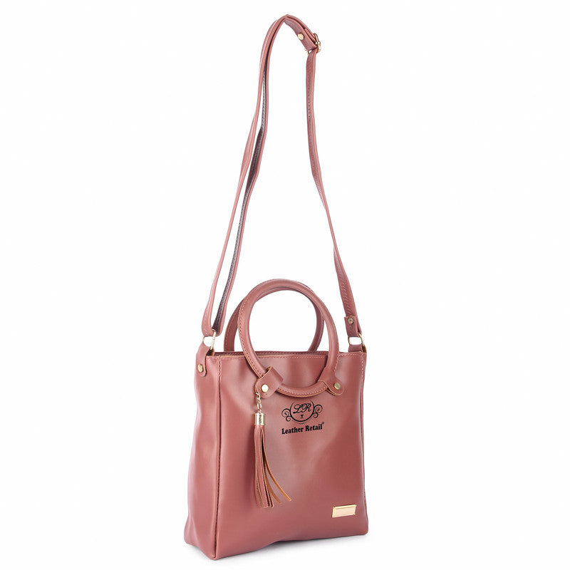 Leather Retail® Women's Faux Leather Handbags And Sling Bags Mehroon