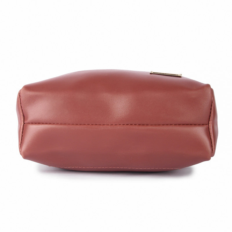 Leather Retail® Women's Faux Leather Handbags And Sling Bags Mehroon