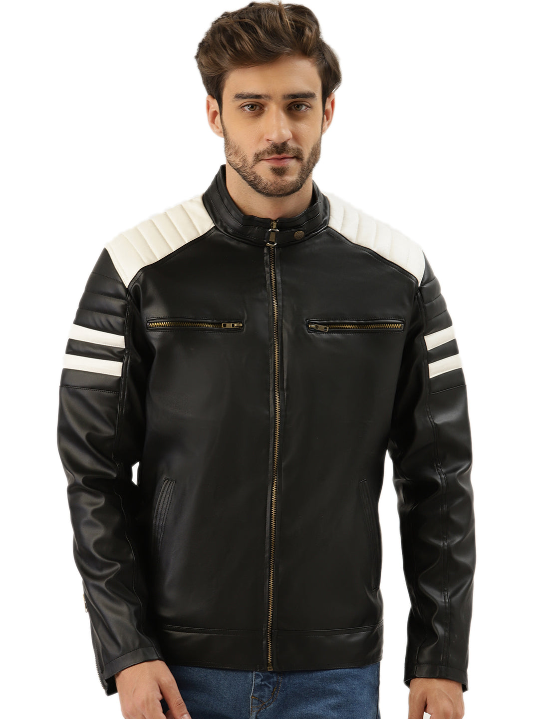 Leather Retail Men's Jacket(LRBWBL)