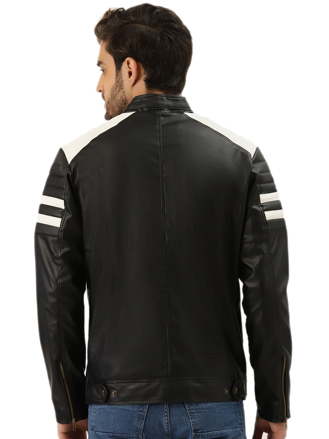 Leather Retail Men's Jacket(LRBWBL)
