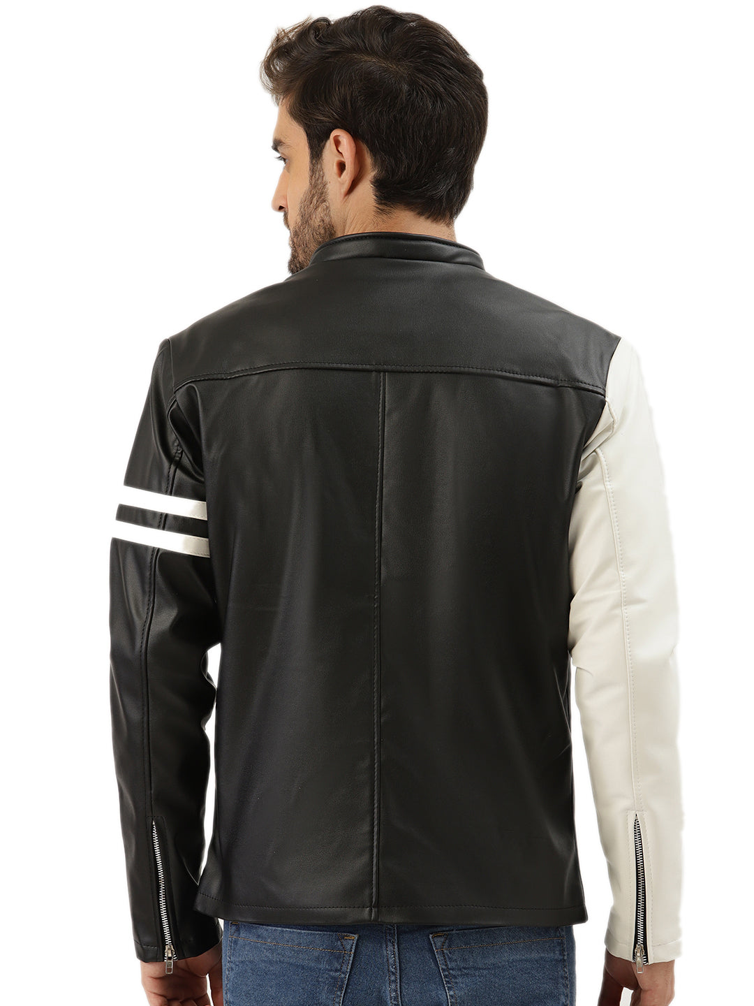 Leather Retail Men's Solid Leather Jacket( LRCDBL )
