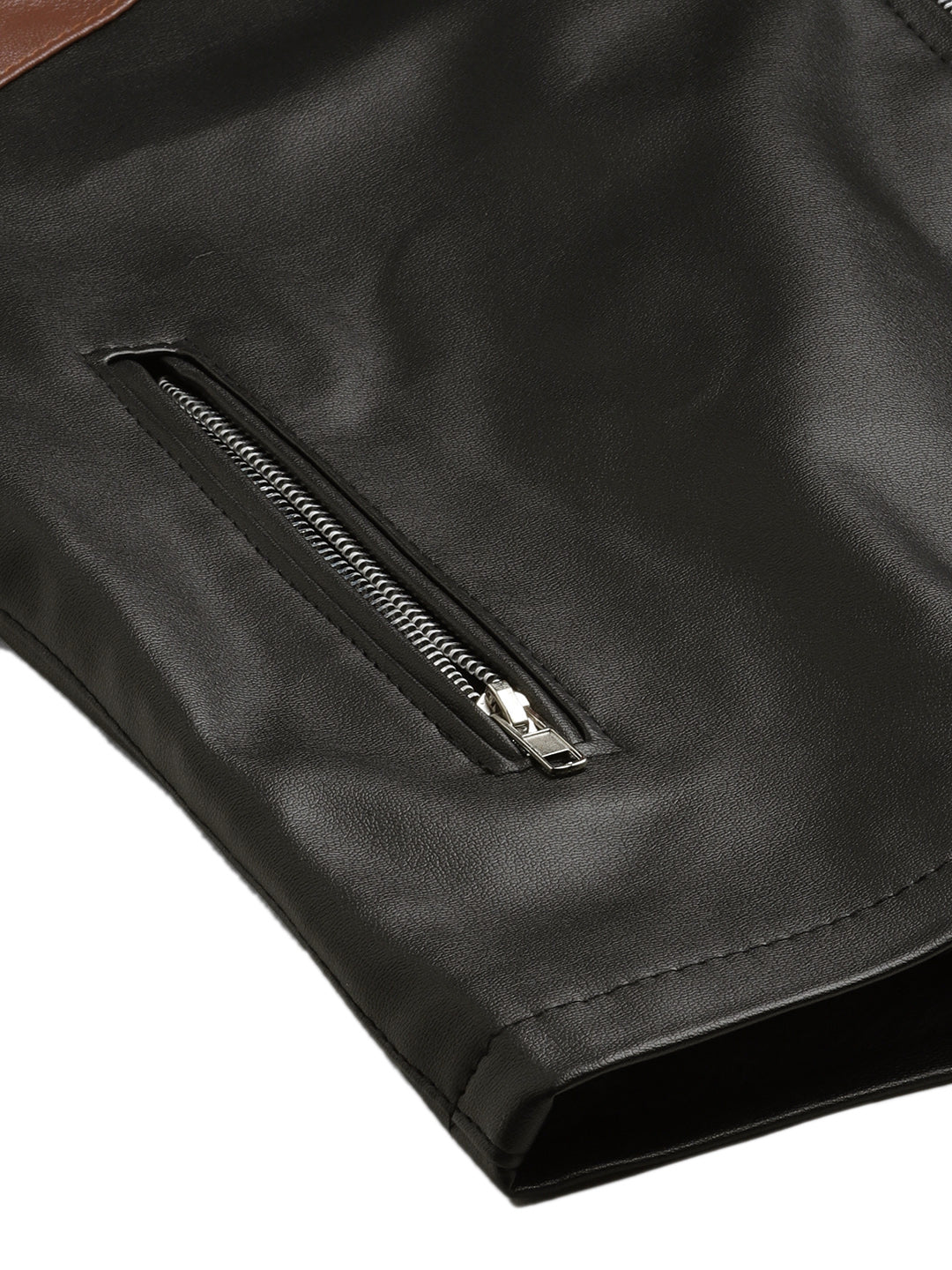 Leather Retail Men's Solid Leather Jacket( LRCDBL )