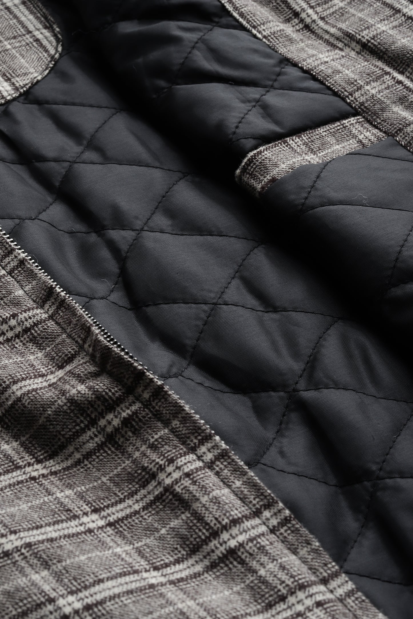 Leather Retail Coffee-White Checkered Multicolor Tweed Jacket ( LRCHECKTD1J )