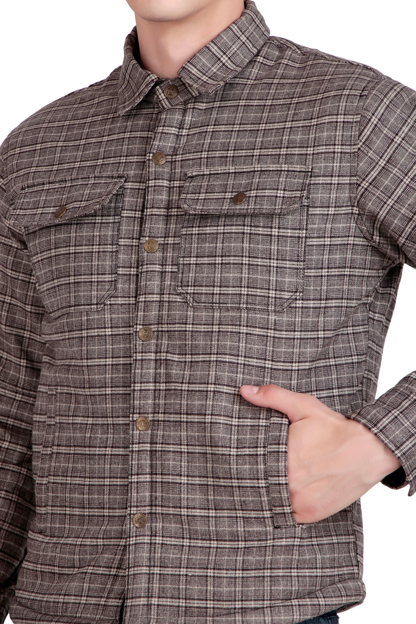 Leather Retail Modern Plaid Multicoloured Tweed Jacket ( LRCHECKTD2J )