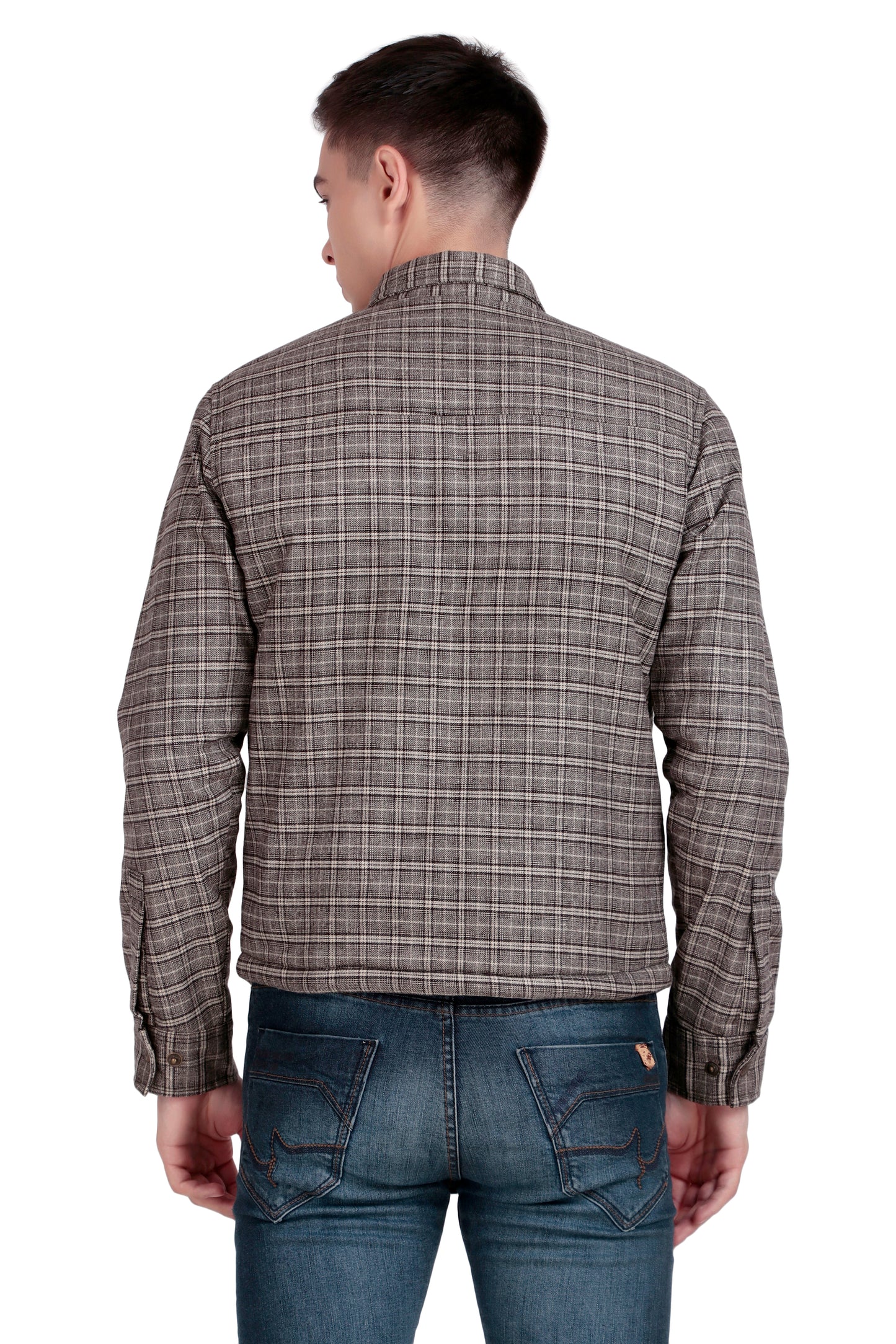 Leather Retail Modern Plaid Multicoloured Tweed Jacket ( LRCHECKTD2J )