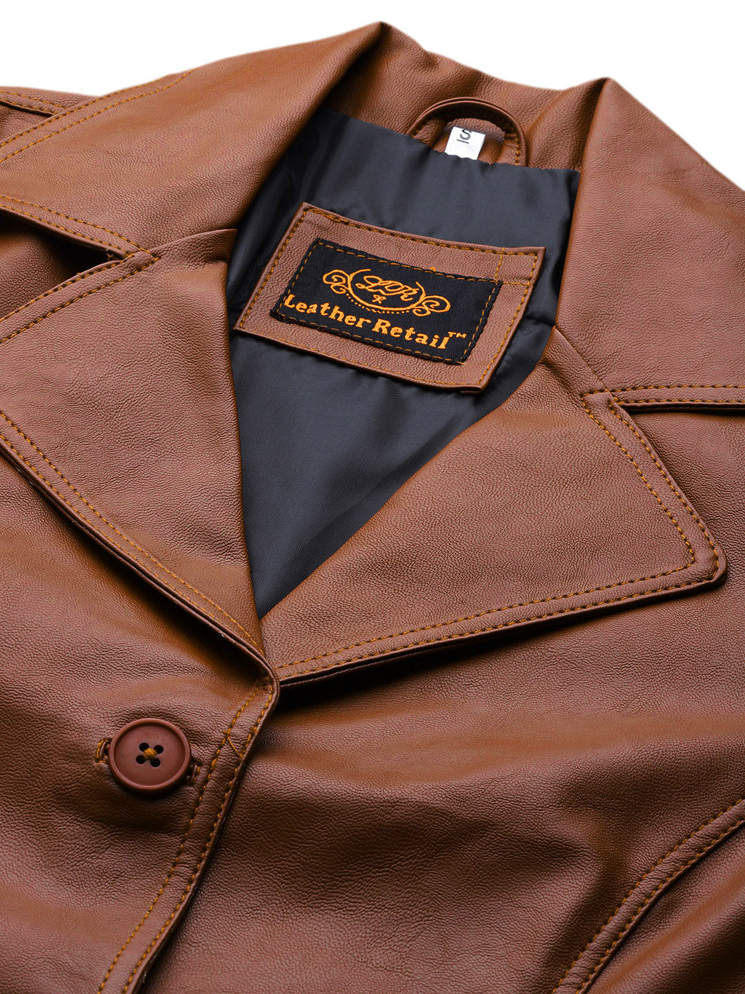 Leather Retail® Faux Leather Jacket for Women's (LRCOBR)