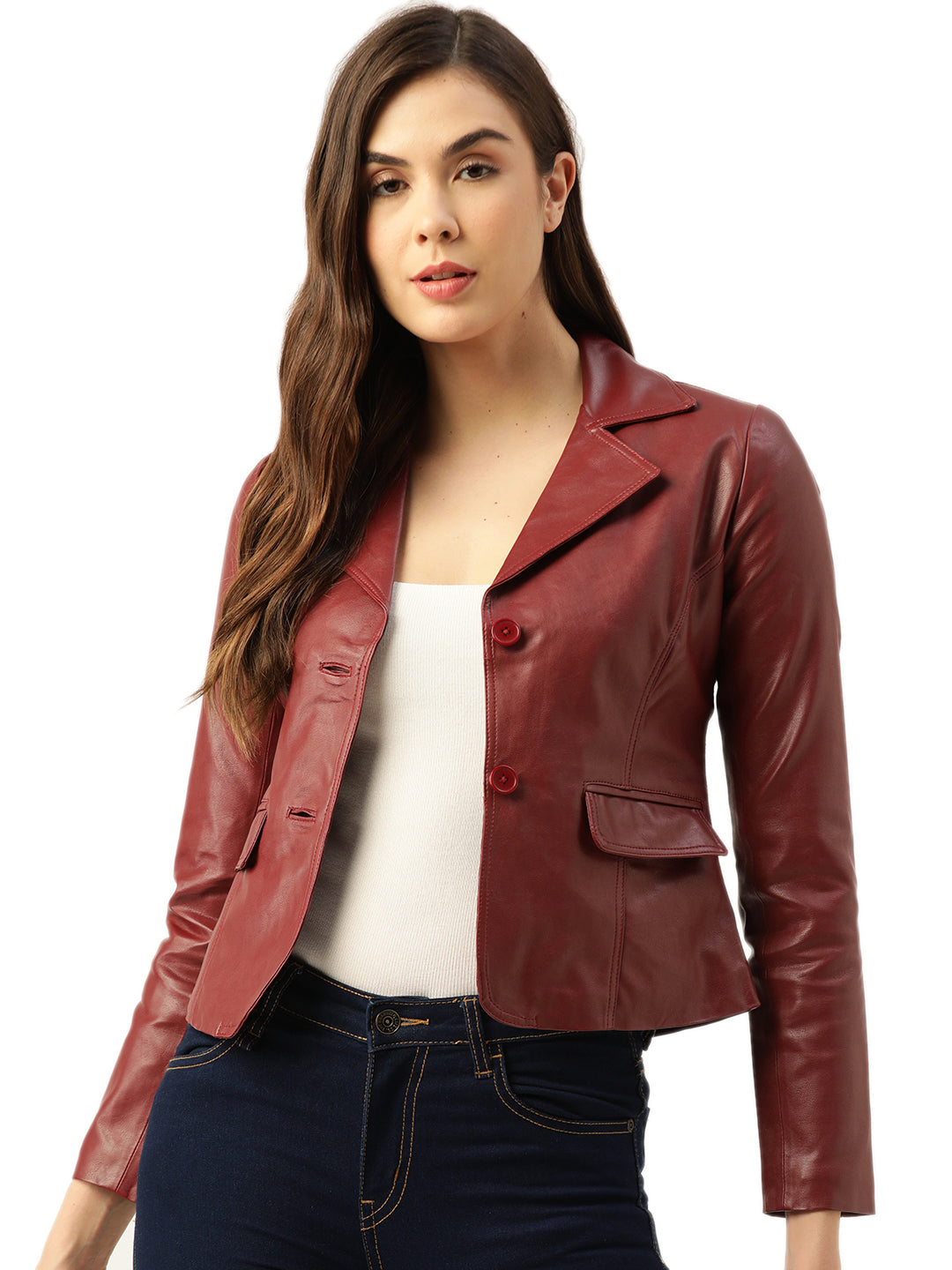Leather Retail® Faux Leather Jacket for Women's And Girls LRCOCH