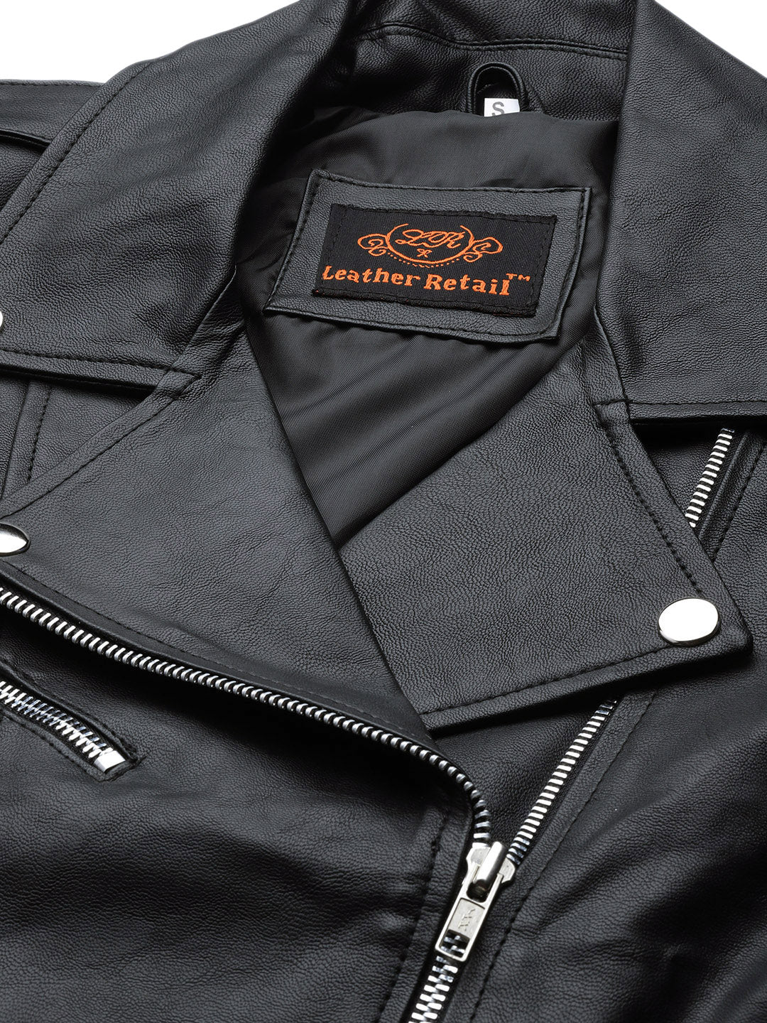 Leather Retail Women's Faux Leather Standard Length Jacket (LRFRBL)