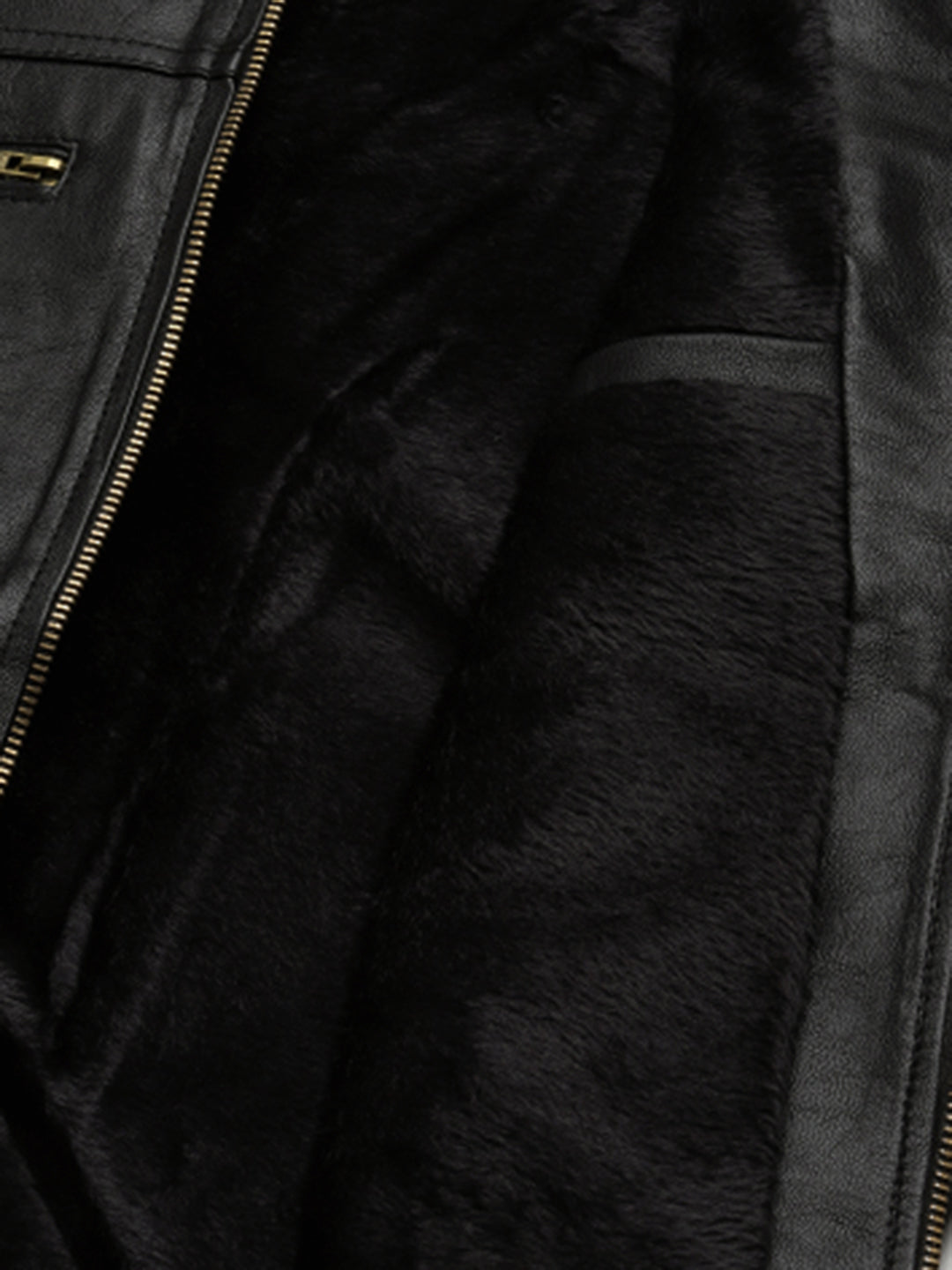 Leather Retail Men's Mixed Padded Solid Biker Jacket ( LRMPBL )