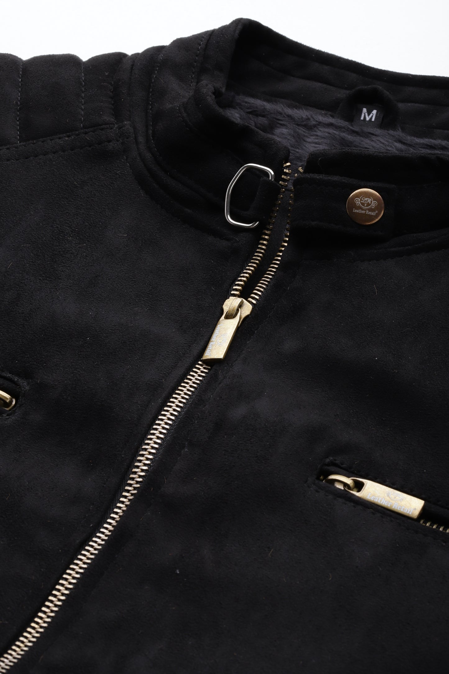 Leather Retail Men's Suede Faux Leather Jacket (LRSUDDEBL)