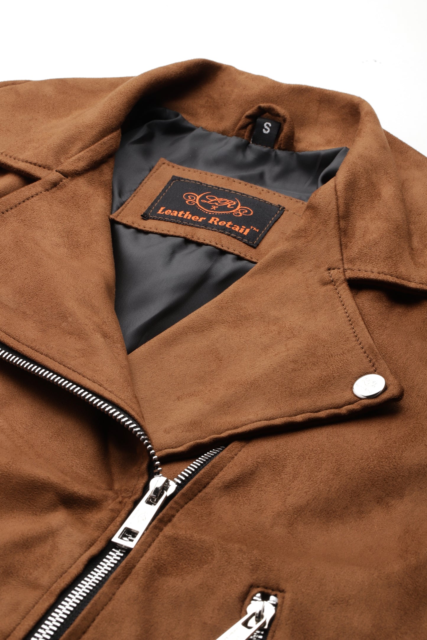 Leather Retail Women's Suede Faux Leather Jacket ( LRSUDFRBR)