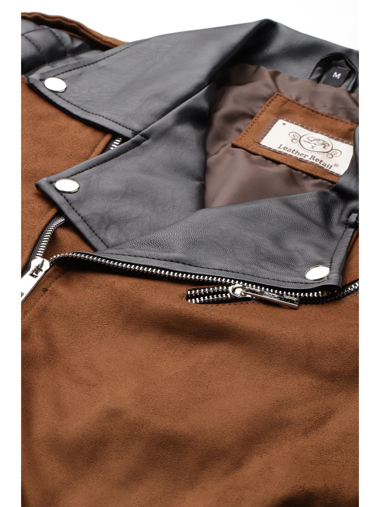 Leather Retail Men’s Casual Suede Leather Biker Jacket ( LRSUDM47BR )