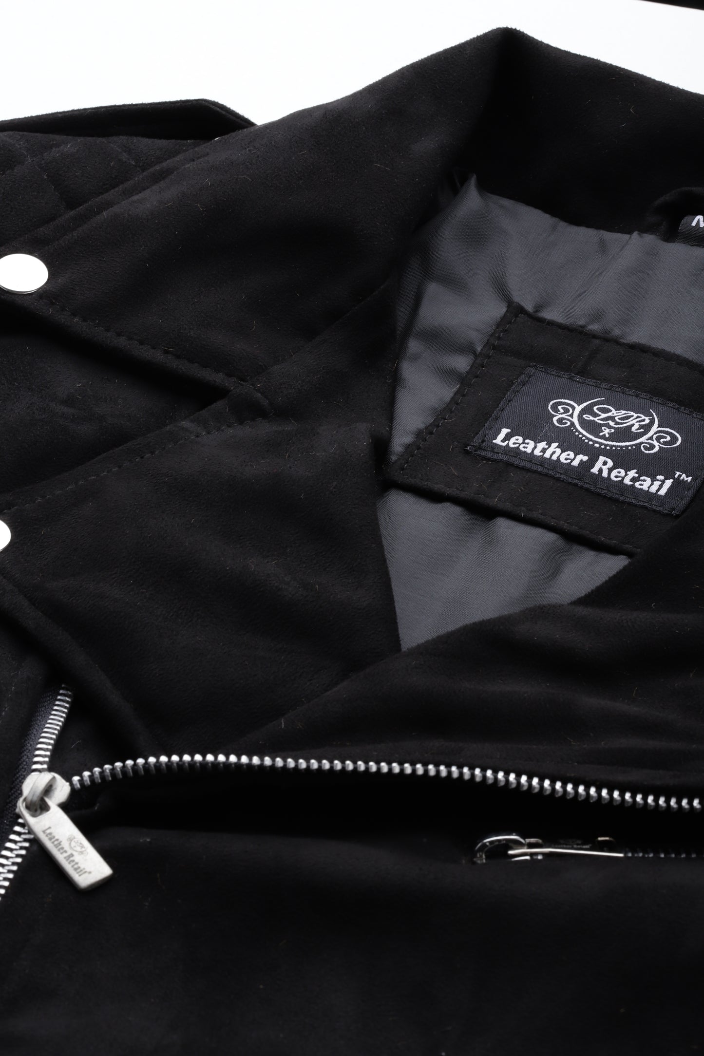 Leather Retail Men's Suede Faux Leather Jacket ( LRSUDRMBL )