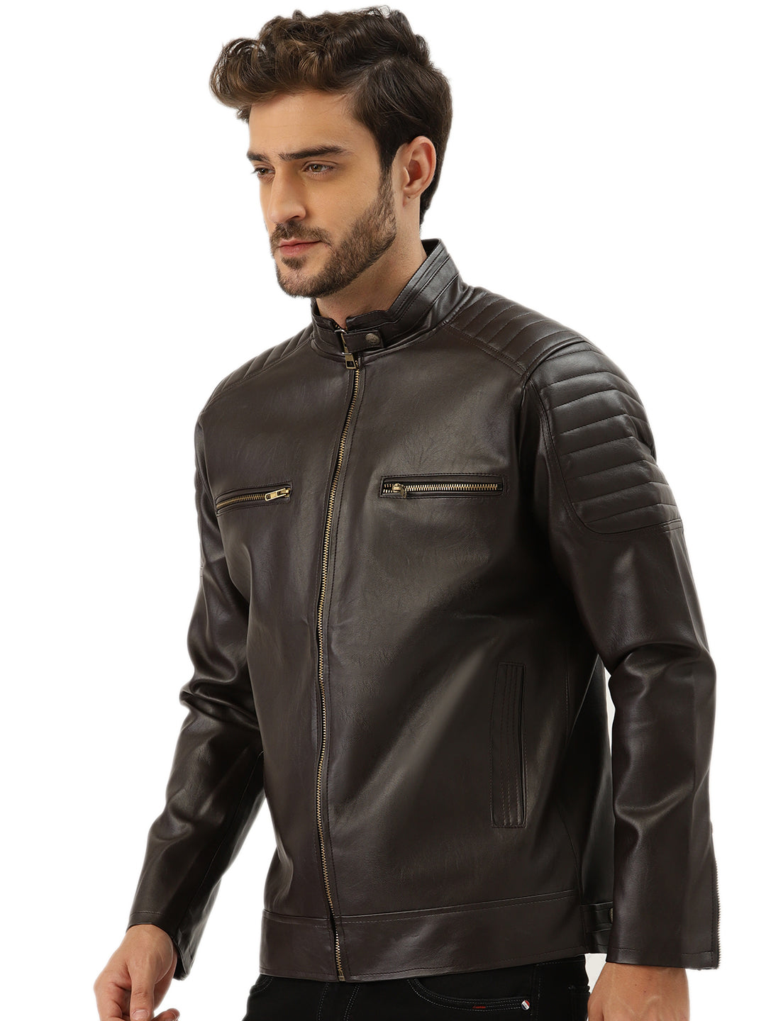 Leather Retail Teakwood Faux Leather Jacket( LRTWCO )