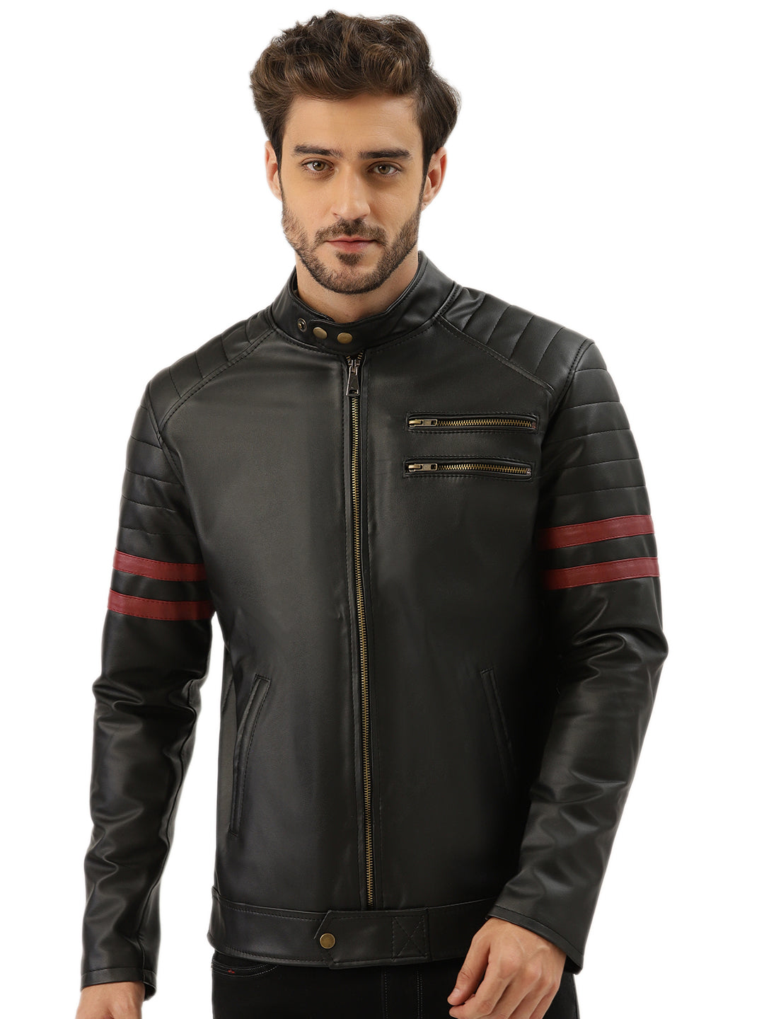Leather Retail Men's Jacket(LRWOBL)
