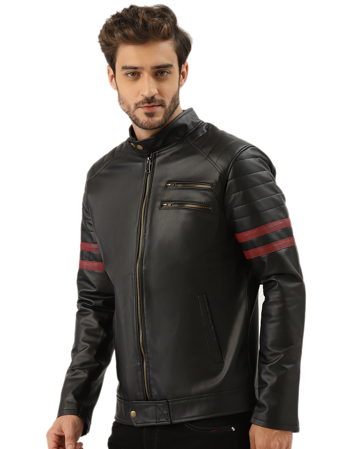 Leather Retail Men's Jacket(LRWOBL)
