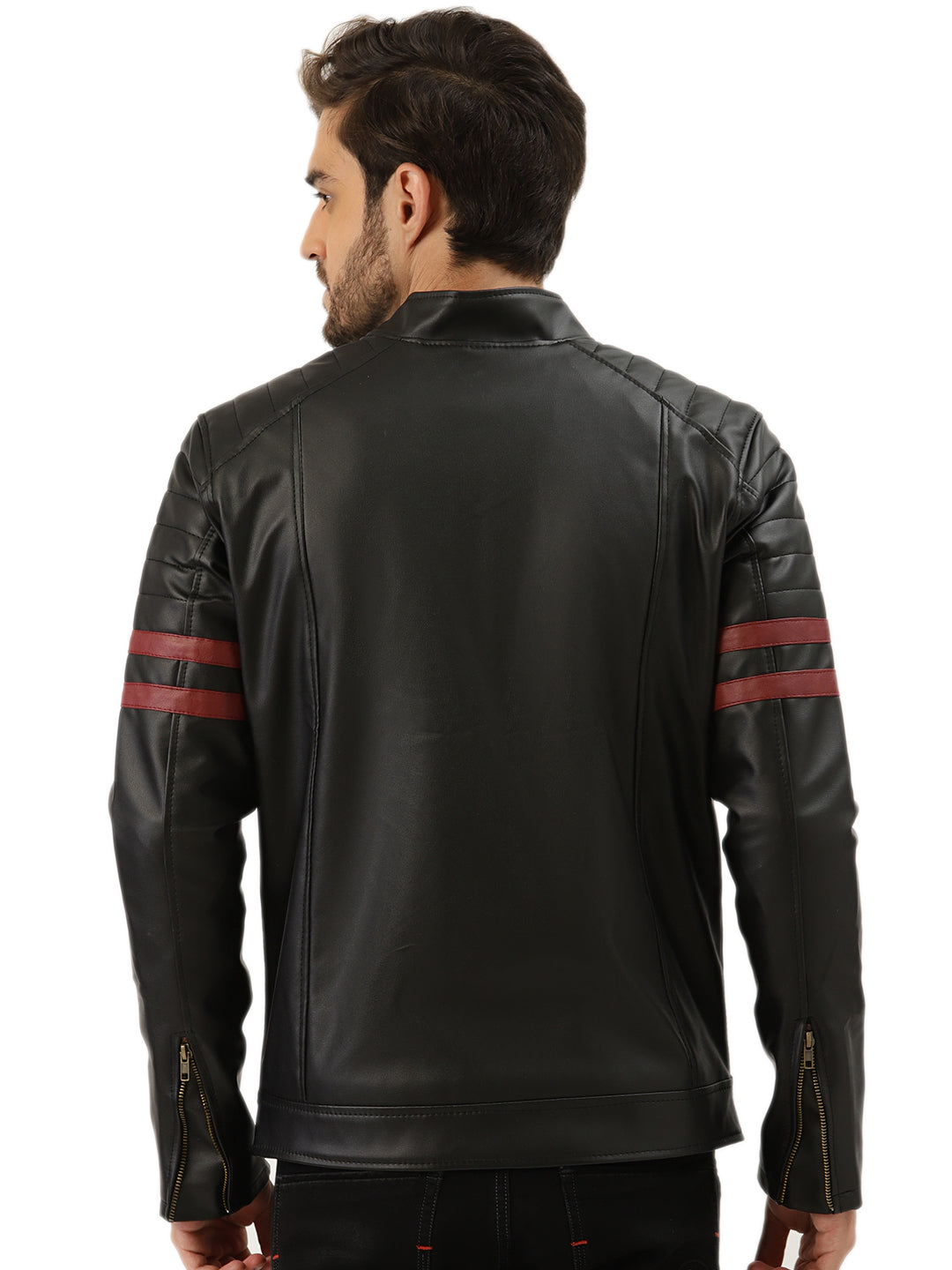 Leather Retail Men's Jacket(LRWOBL)