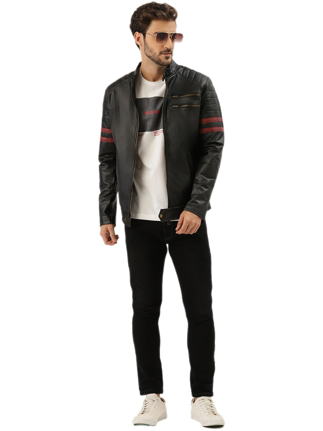 Leather Retail Men's Jacket(LRWOBL)