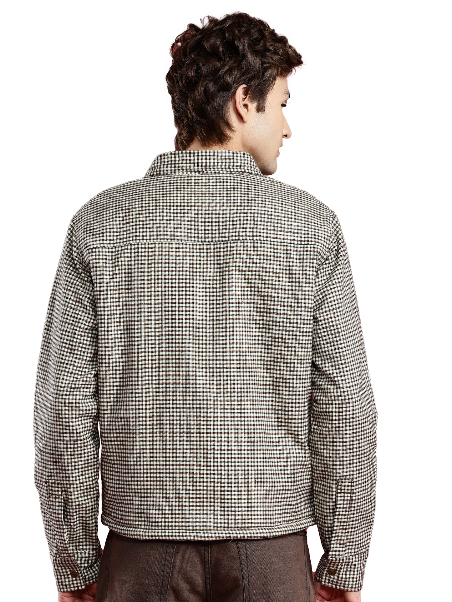 Leather Retail Classic Brown and Black Checked Multicoloured Tweed Jacket ( LRCHECKTD2G )