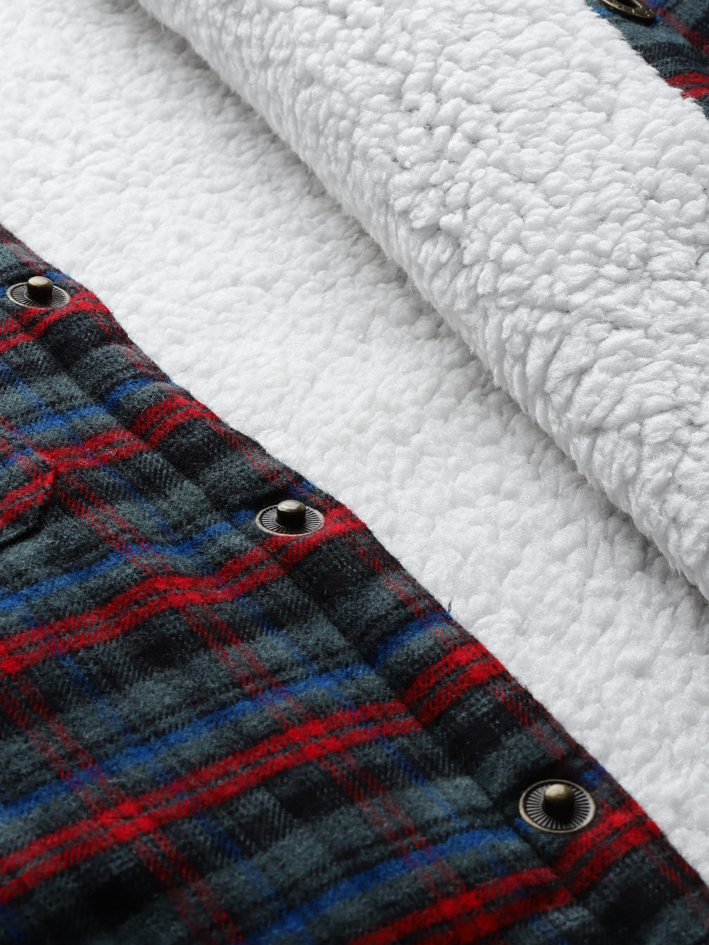 Leather Retail Vibrant Red and Blue Check Multicoloured Tweed Jacket