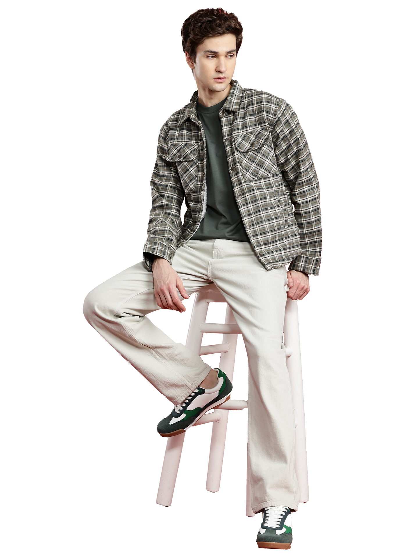 Leather Retail Classic Green Multicoloured Tweed Jacket ( LRCHECKTD2E )