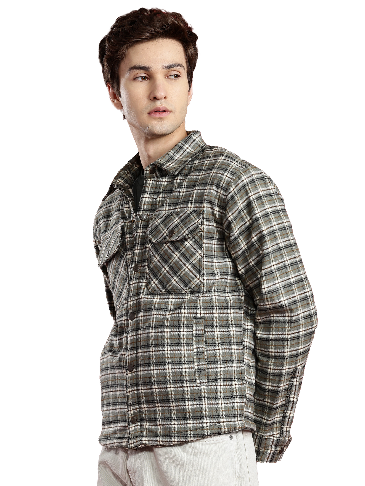 Leather Retail Classic Green Multicoloured Tweed Jacket ( LRCHECKTD2E )