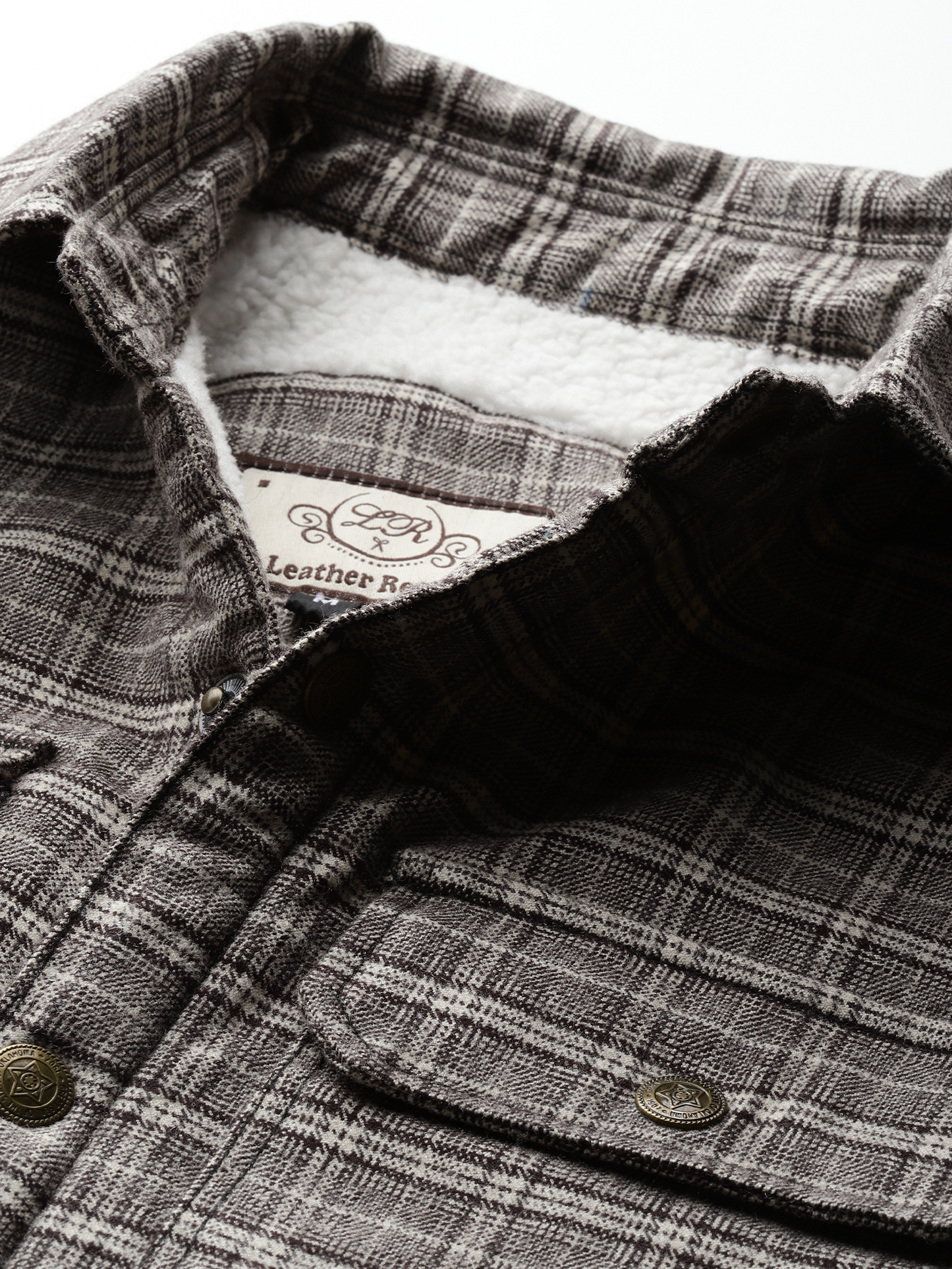 Leather Retail Modern Plaid Multicoloured Tweed Jacket ( LRCHECKTD2J )