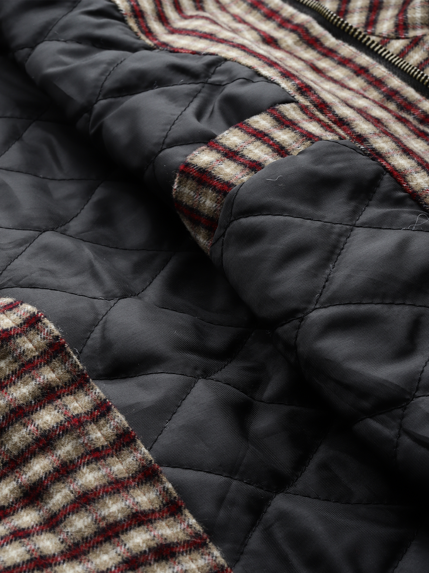 Leather Retail Elegant Brown Check Multicoloured Tweed Jacket ( LRCHECKTD2B )