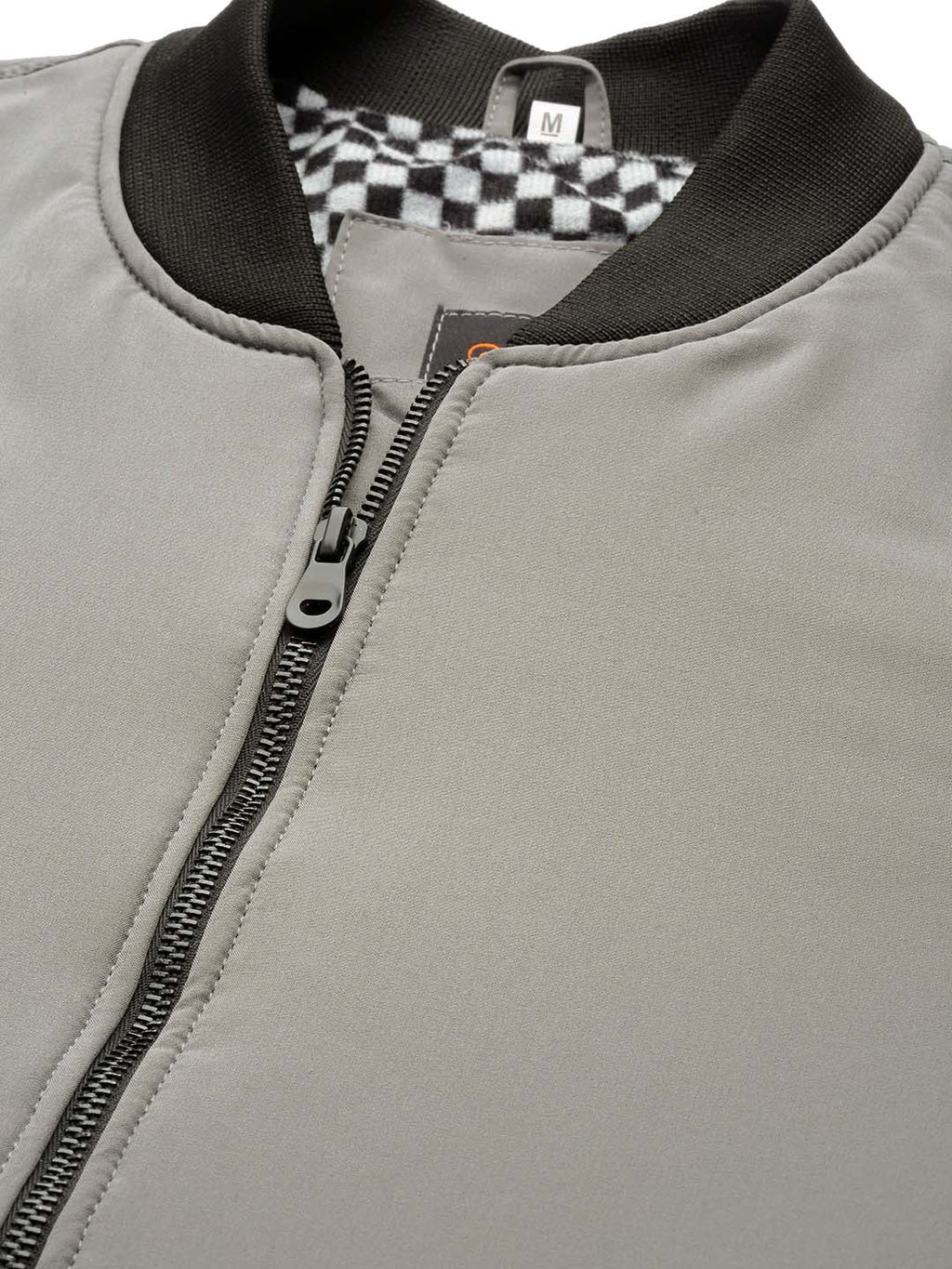 Leather Retail® Mens Solid Polyester Winter Jacket Grey Color( LRM35GE )