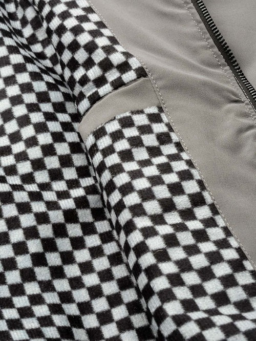 Leather Retail® Mens Solid Polyester Winter Jacket Grey Color( LRM35GE )