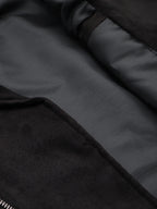 Leather Retail Men's Suede Faux Leather Printed Jacket Think Positive ( LRPRSUDRMBL )