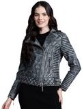 Leather Retail Female's Pure Genuine Leather Jacket ( LRPLF16SL )