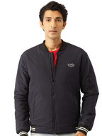 Leather Retail® Men's Blue Polyester Jacket for Men's ( LRM35BU )