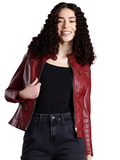 Leather Retail® Full Sleeve Solid Jacket for Women's ( LRWCH )