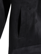 Leather Retail Boy's Suede Faux Leather Graphic Printed Jacket Rabbit ( LRPRKDSUDDEBL )