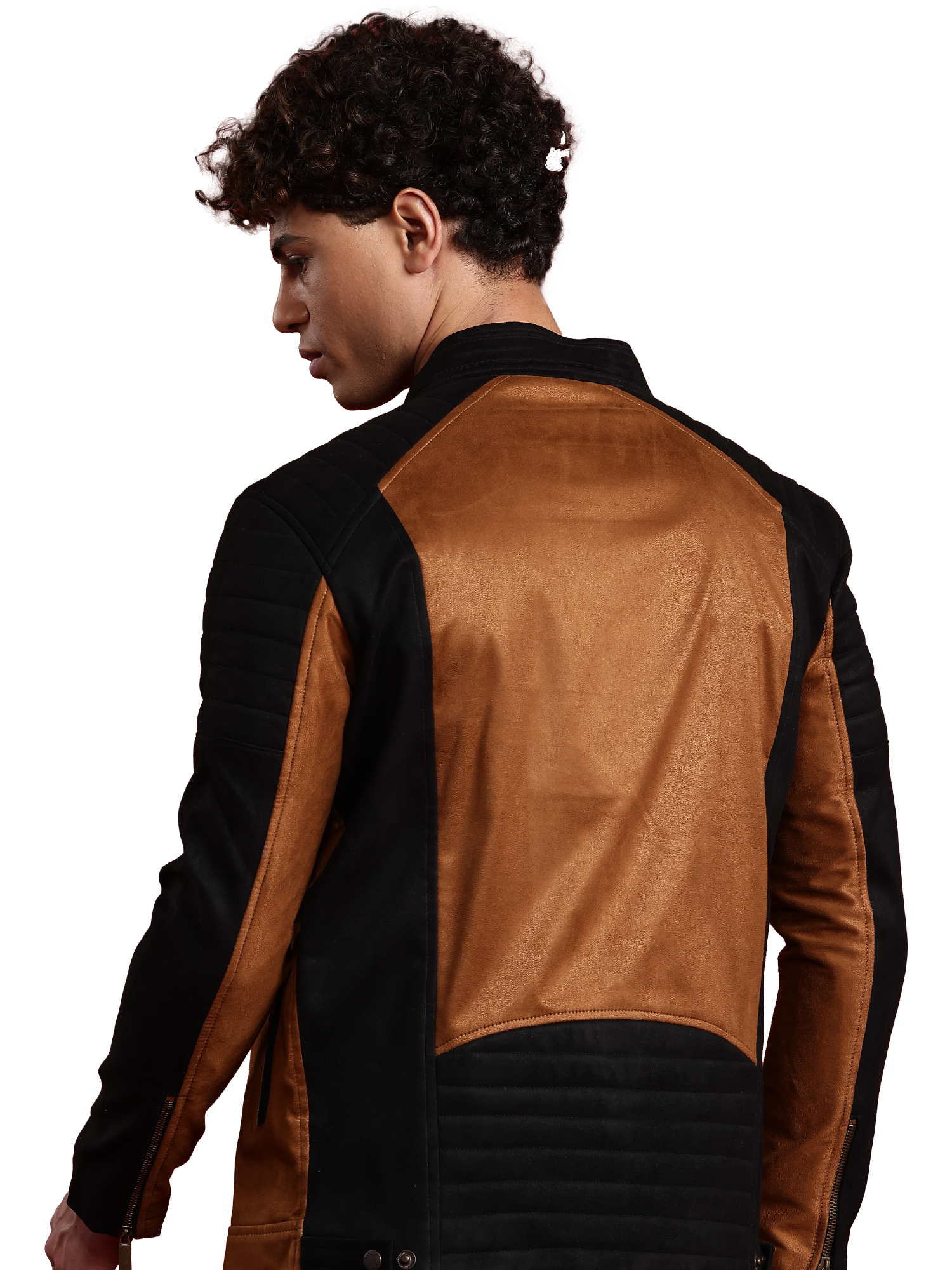 Leather Retail Mens Brown Suede Leather Regular Jacket ( LRSUDBPBR )