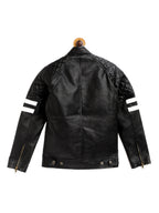 Leather Retail Kid's Full Sleeves Winter Jacket _Black  ( LRKDBPBL01 )