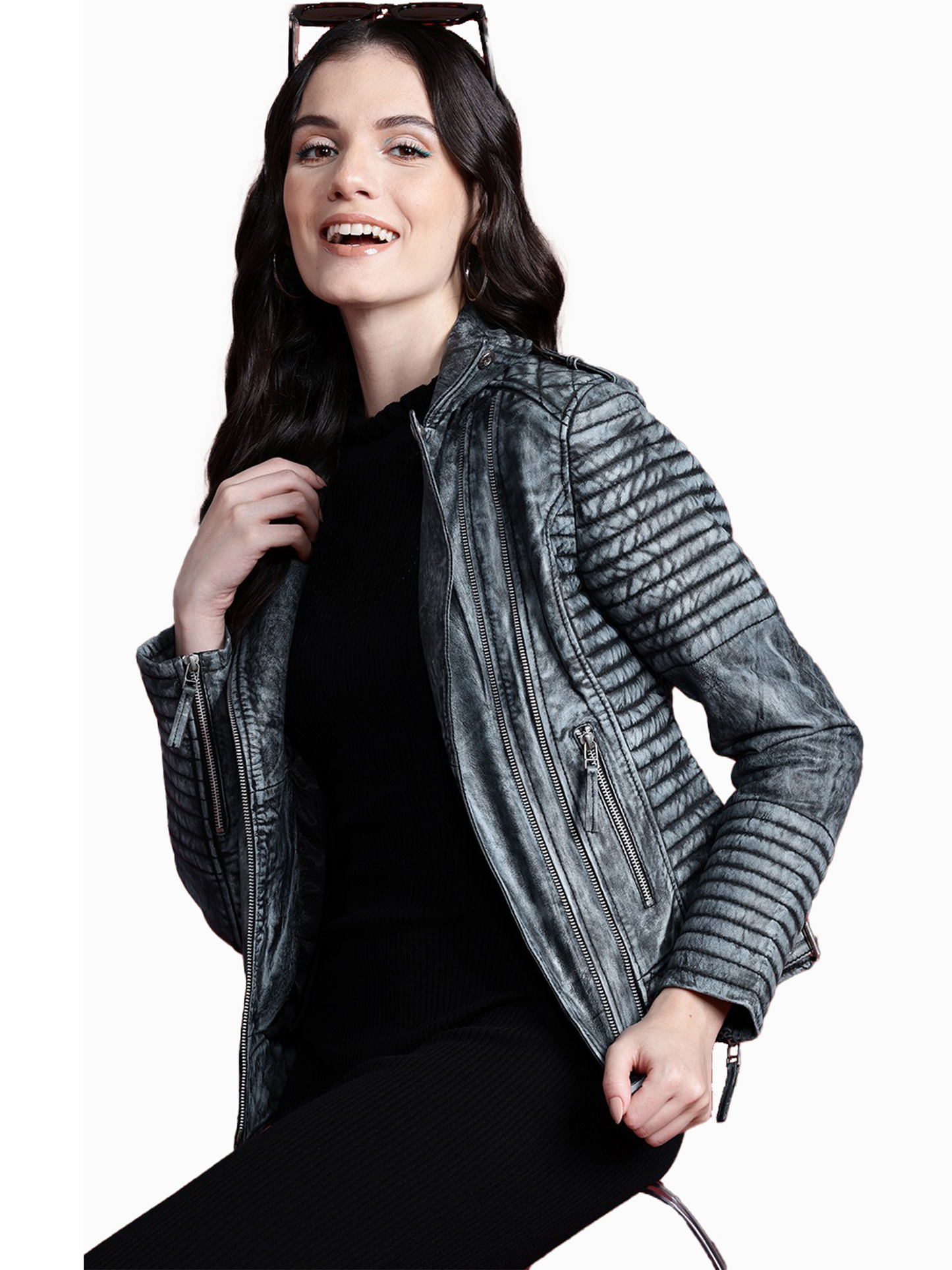 Leather Retail Female's Pure Genuine Leather Jacket ( LRPLF16SL)