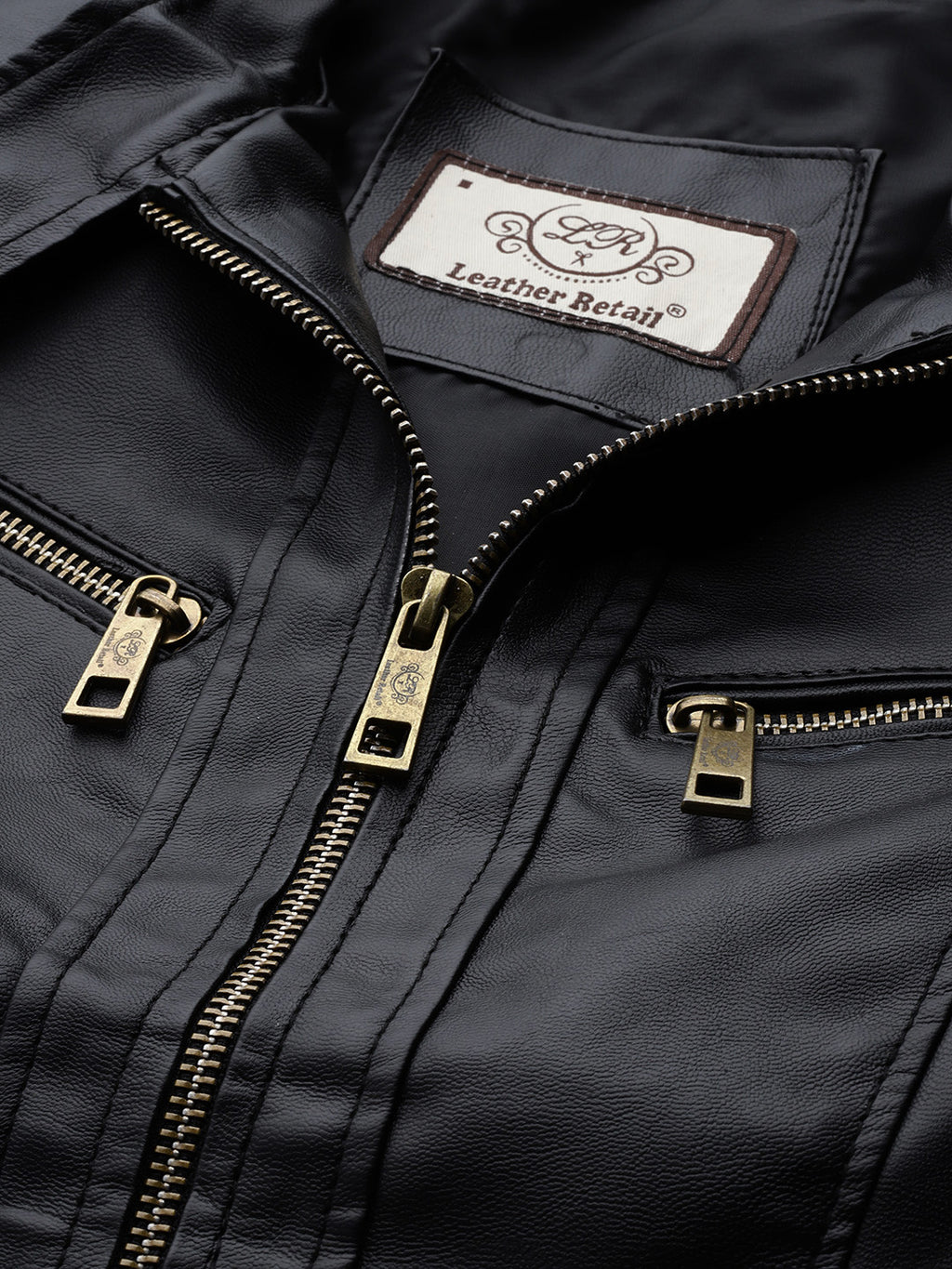 Leather Retail Full Sleeve Solid Jacket for Women's ( LRWBN )