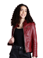 Leather Retail® Full Sleeve Solid Jacket for Women's ( LRWCH )