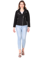 Leather Retail Women's Suede Faux Leather Jacket ( LRSUDFRBL )