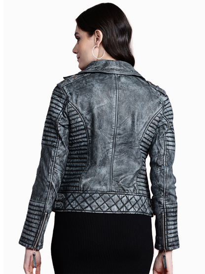 Leather Retail Female's Pure Genuine Leather Jacket ( LRPLF16SL)